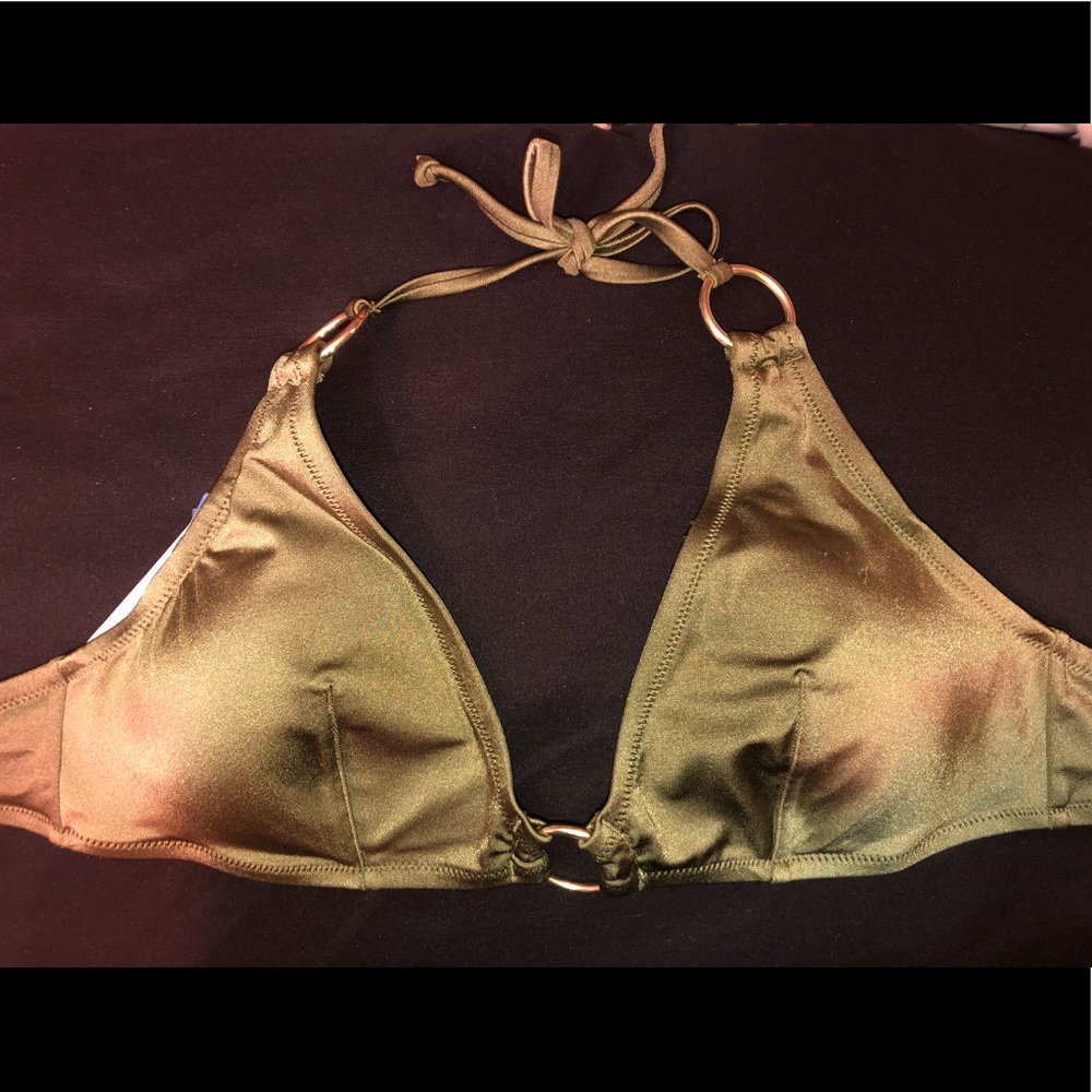 H&M army green medium swim top